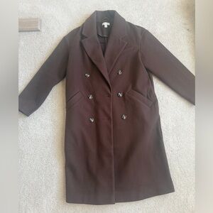 Topshop Chocolate Brown Coat